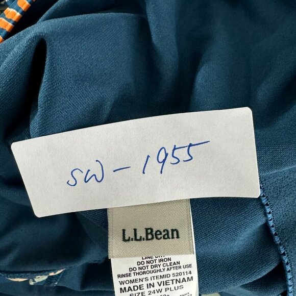 L.L. Bean Tankini Swim Top Womens 24W Tropical Floral Multicolored NWT SW-1955 - Picture 2 of 8